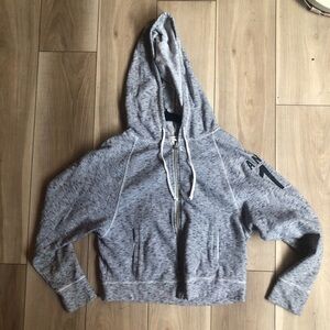 Victoria's Secret Heathered Gray Zip-Up Hoodie